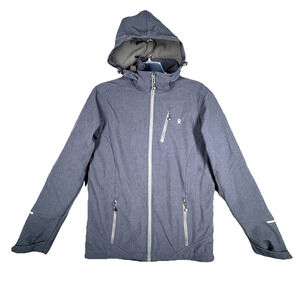 Little‎ Donkey Andy Jacket Mens Medium Gray Blue Softshell Ski Jacket Outdoors